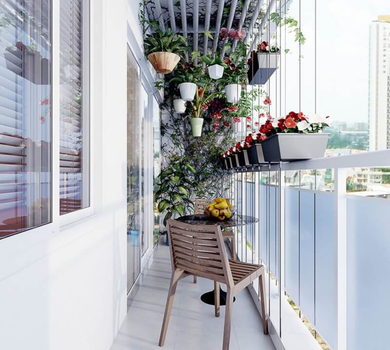 thiết kế mẫu ban công đep
