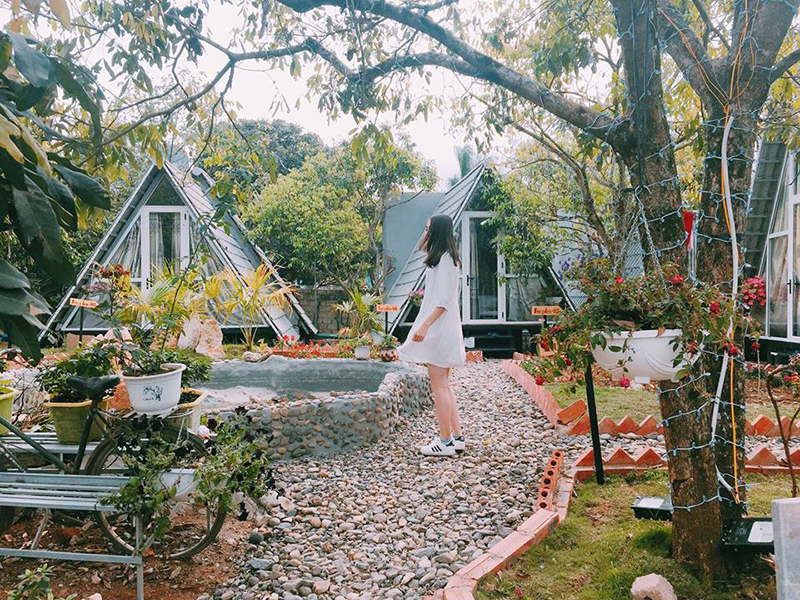 Hình ảnh: Mẫu thiết kế homesat kiểu nhà tam giác với các phòng riêng biệt